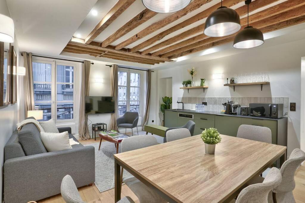 Magnifique Appartement Pour 6 - Montorgueil Paris Dış mekan fotoğraf
