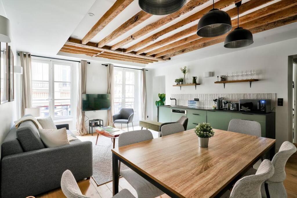 Magnifique Appartement Pour 6 - Montorgueil Paris Dış mekan fotoğraf
